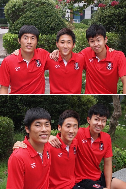 ▲ ▲ (왼쪽부터) 박재홍, 오재혁, 김민호 선수
