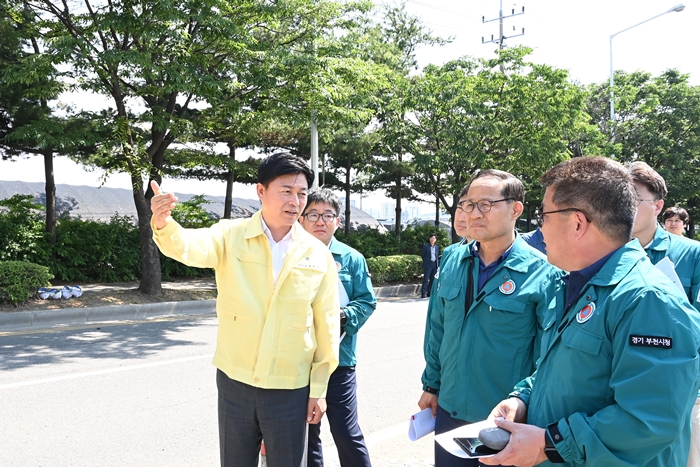 조용익 부천시장, 장마철 방재시설·부천괴안지구 현장 점검