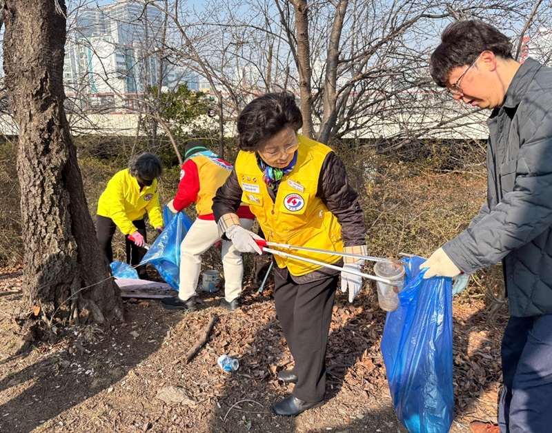 부천시 진달래꽃 맞이 대청소