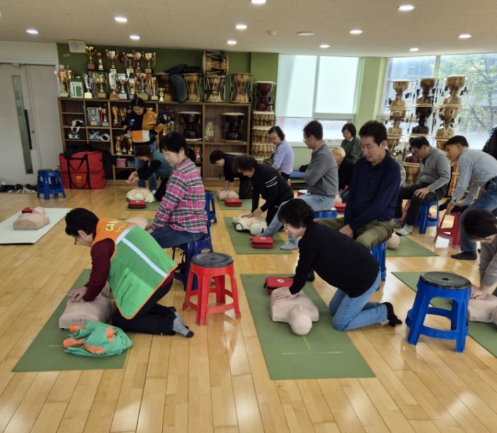 부천 오정동, 심폐소생술 교육 및 화재 대비 소방 훈련 실시